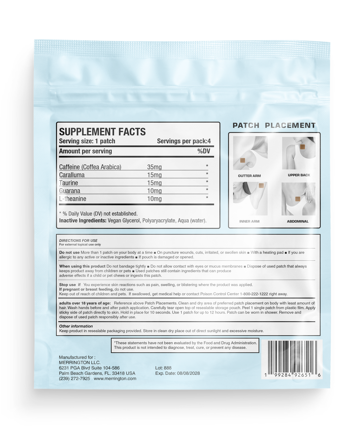 Merrington Weight Management Transdermal Patch Made In USA