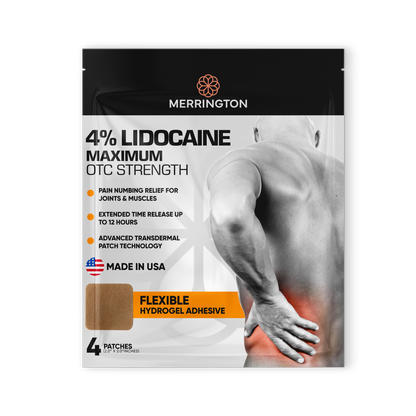 Merrington 4% Lidocaine Transdermal Patch Made In USA