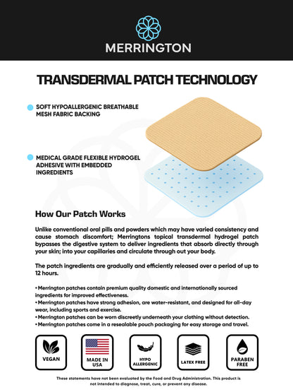 Merrington Energy Increase Transdermal Patch Made In USA