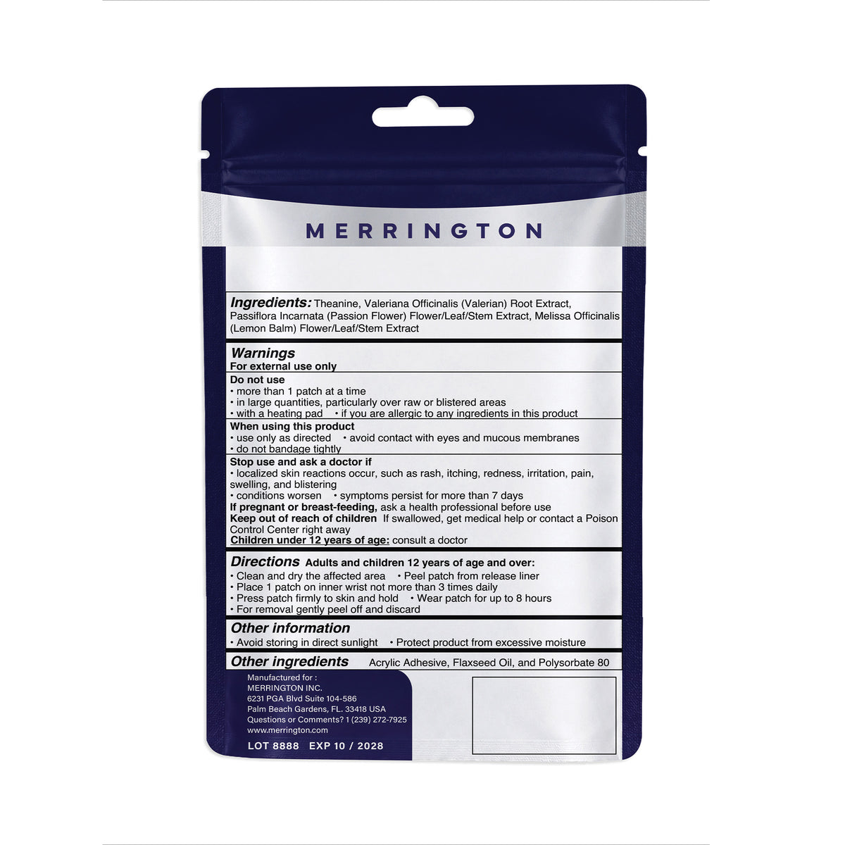 Merrington Night Botanical Wellness Patch